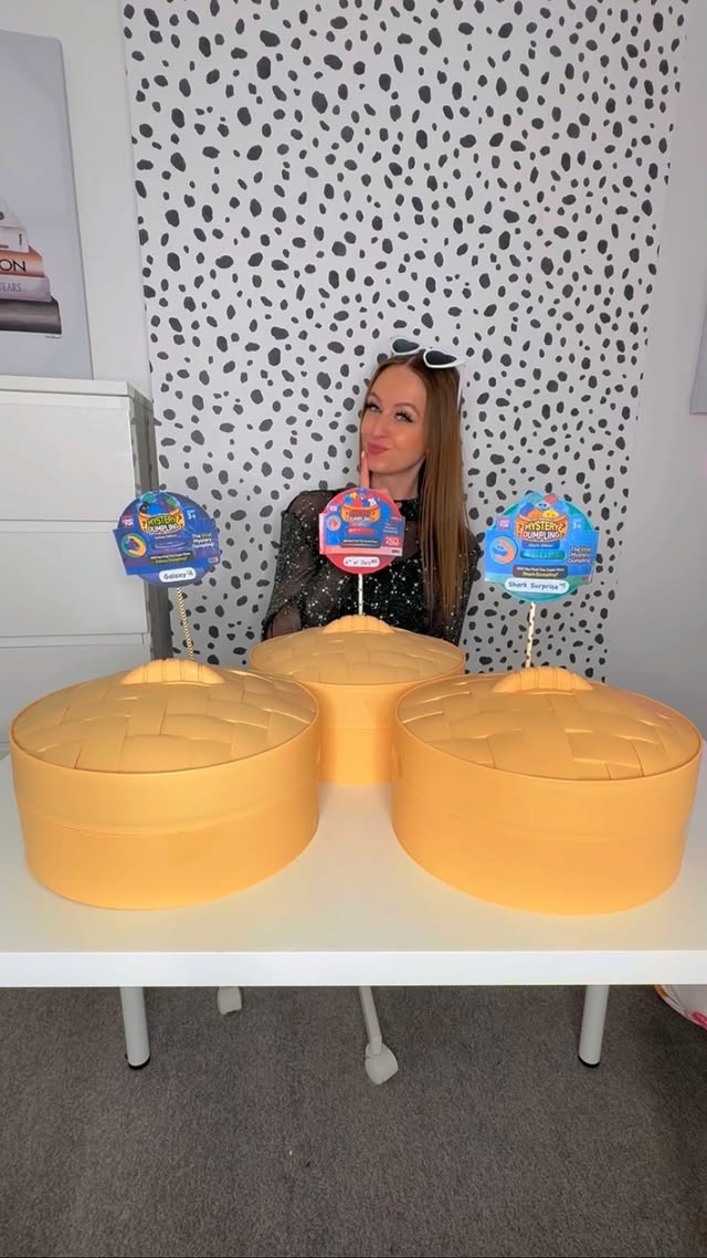 (ASMR) *WORLDS BIGGEST* Mystery DUMPLING Lucky Dip!!😱🪐🇺🇸🦈⁉️ #viraldumplings #mysterydumpling #galaxy…