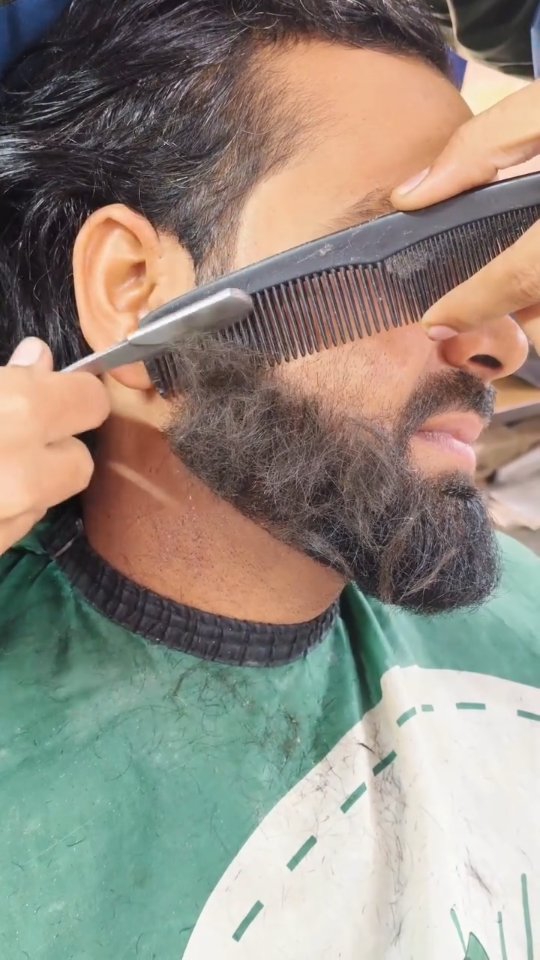 Beard look 😱 #salon #reels #trending #hairstyle #shortvideo