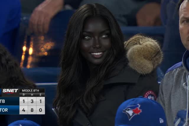 Distracting the whole stadium with that smile😭💙 #hype #beauty #mood #goodvibes #FYP #jeylashore