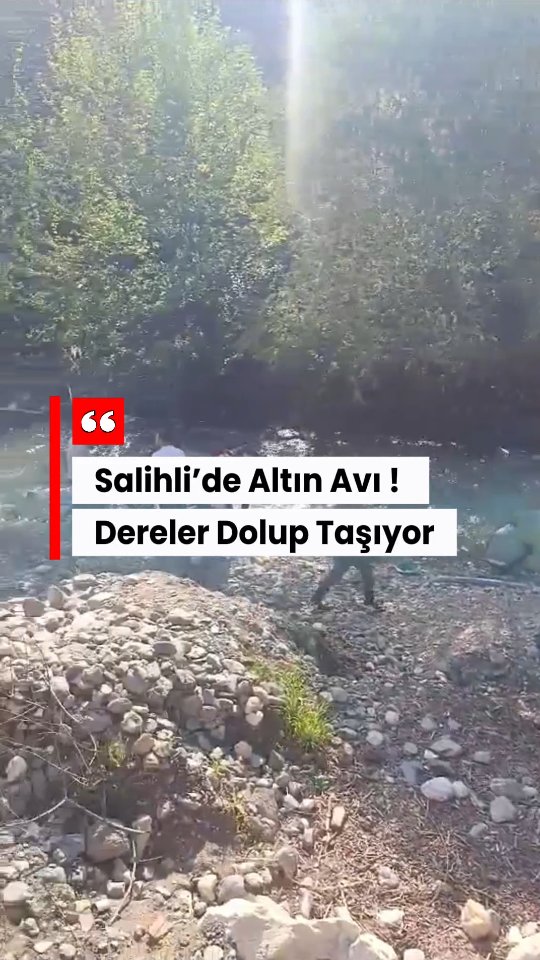 Salihli’de hafta sonlarının yeni trendi: dere ve çaylarda altın aramak! Özellikle Çelikli yolu üzeri…