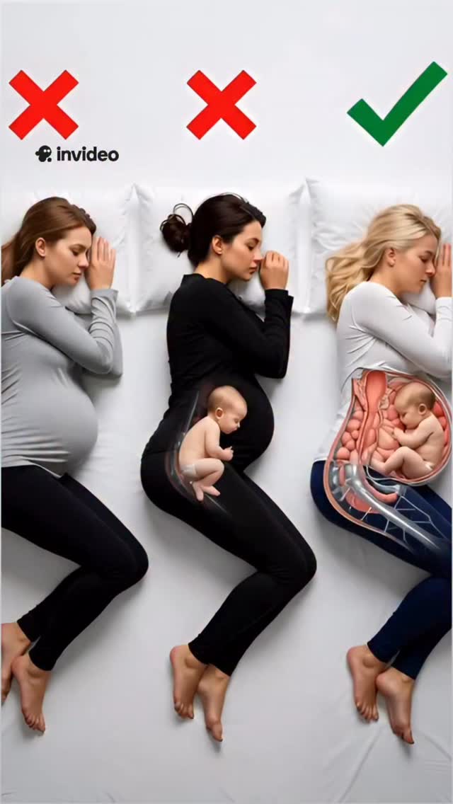 Perfect sleep during pregnancy 🤰💤 Getting good sleep is essential for both mom and baby. ✔️ Sleep on…