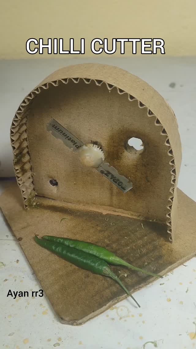 Chilli Cutting 🌶️🤑🌶️ #diyroboking #diy #dcmotor #amazing #project shorts