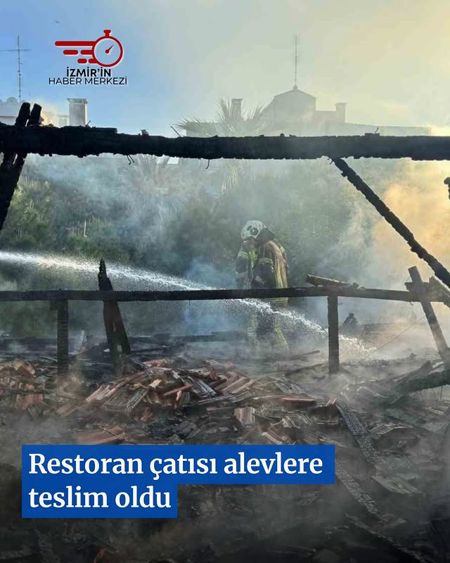 RESTORAN ÇATISI ALEVLERE TESLİM OLDU İzmir’in Karşıyaka ilçesinde bir restoranın çatısında başlayıp …