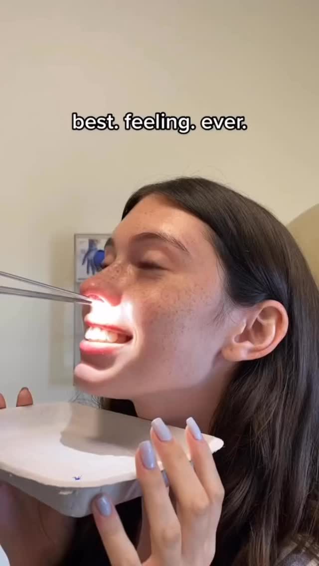 Just know that felt amazing @v.stell via @bviral — Woman is having her nasal stents removed a week a…
