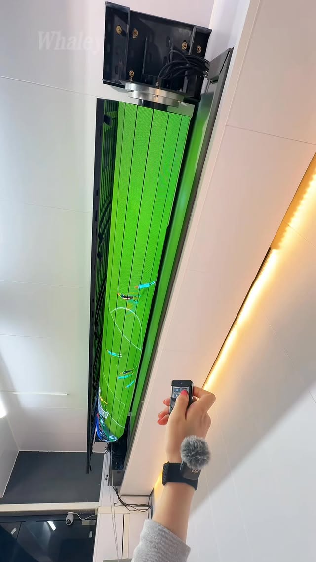 LED ultra-clear roll-up display screen — watching football matches on a big screen is an amazing exp…