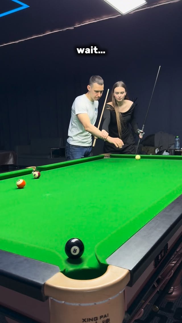 Just wait 😇😇 #billiards #pool #trick #trickshot