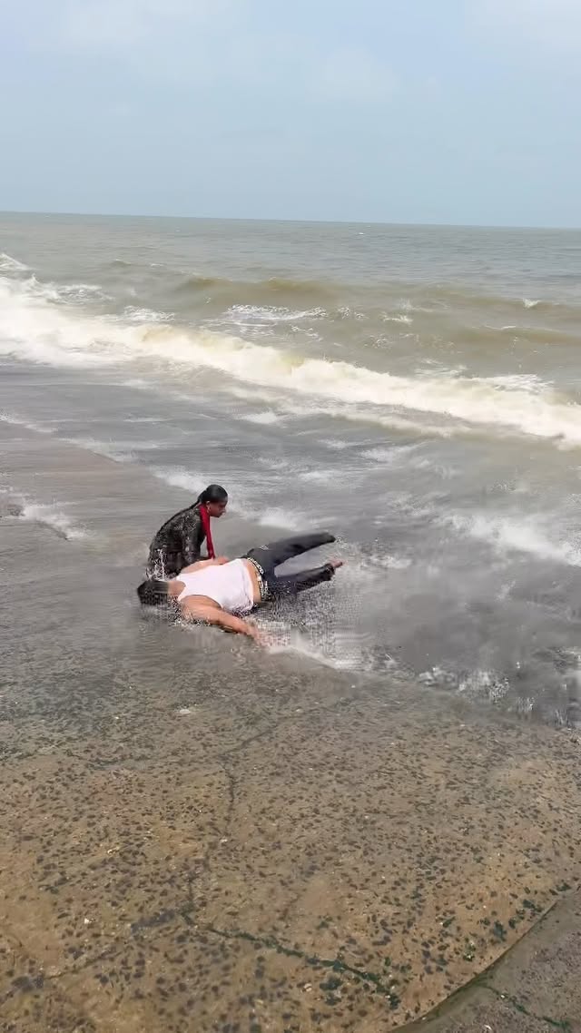 Digha sea viral dukma waves🌊😱#viralreels #share #milin #hilights #viral