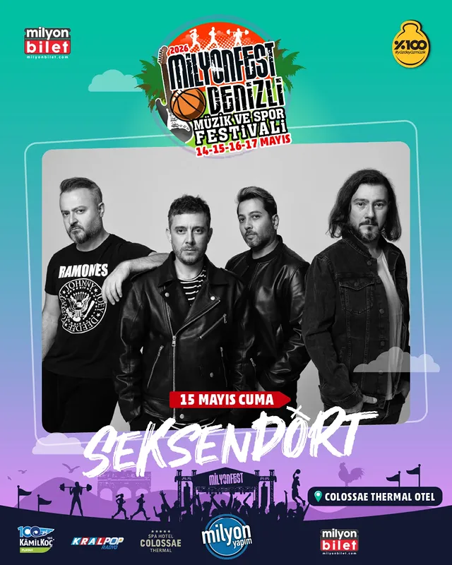 SEKSENDÖRT 15 Mayıs’ta Milyonfest Denizli Sahnesinde! @seksendortofficial Milyonfest Denizli 14-15-1…