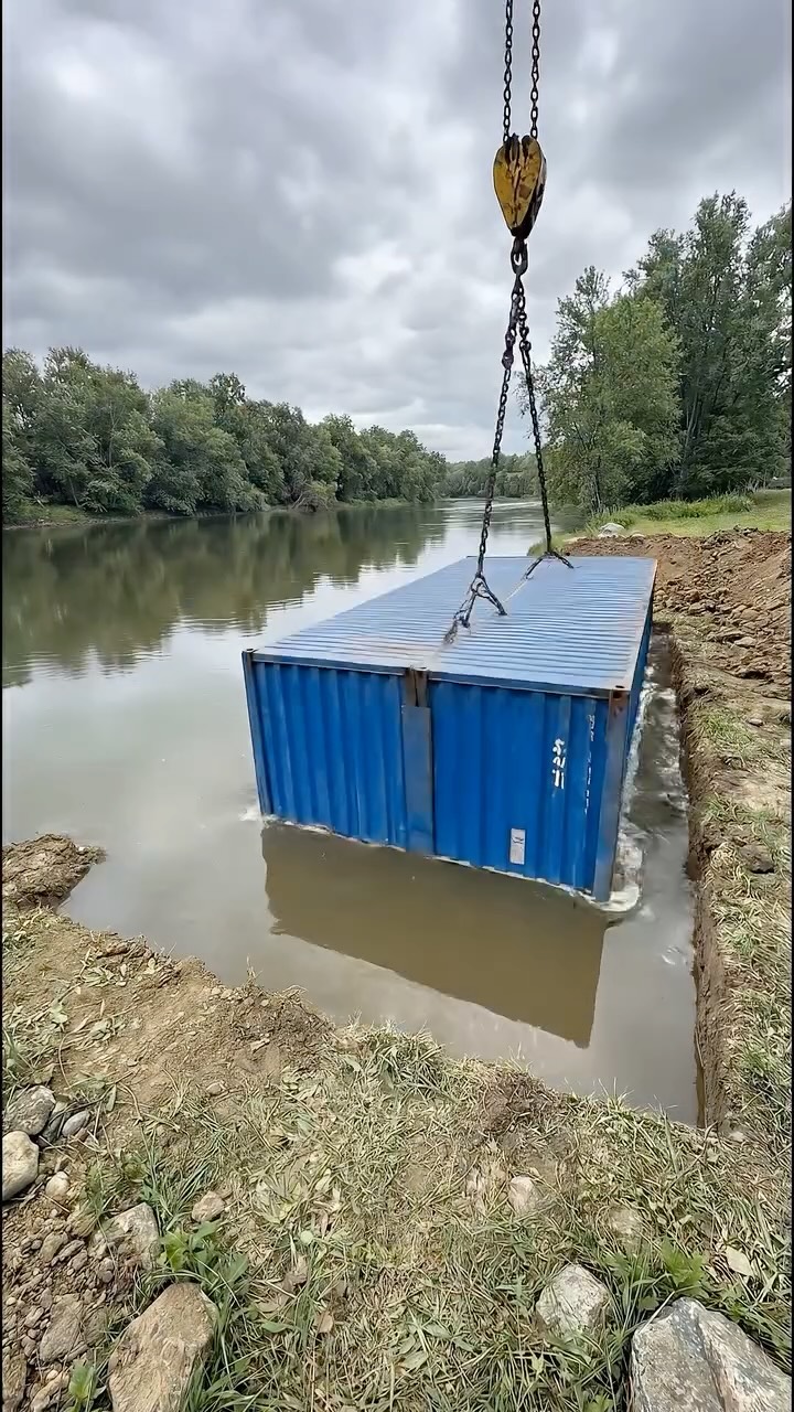 $2M Underwater Container Shelter With a Full River View