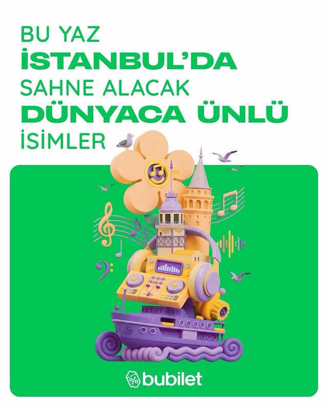 Vizesiz gidebileceğin konserler tam liste. ✅ 💚 Kaydırdıkça dünya turuna çıkaran etkinlikler profilde…