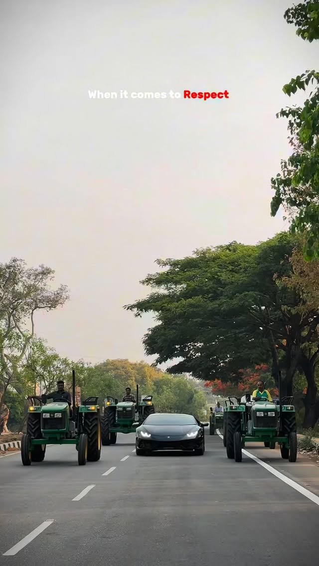 When it comes to respect 🫡will be ready to lose everything. . . . . .#tractor #respect #lamborghini …