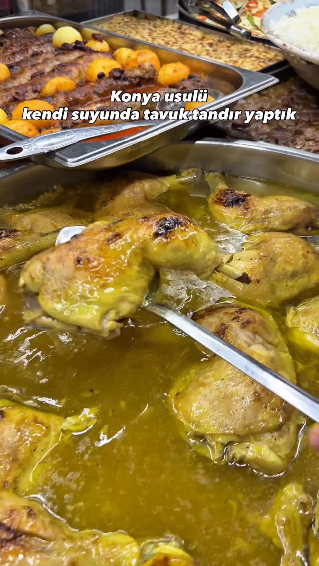 Konya usulü tavuk tandır yaptık ❤️ Haftaiçi Kahvaltı Servisi 07.30 - 11.30 Öğlen Servisi 11.30 - 17.…