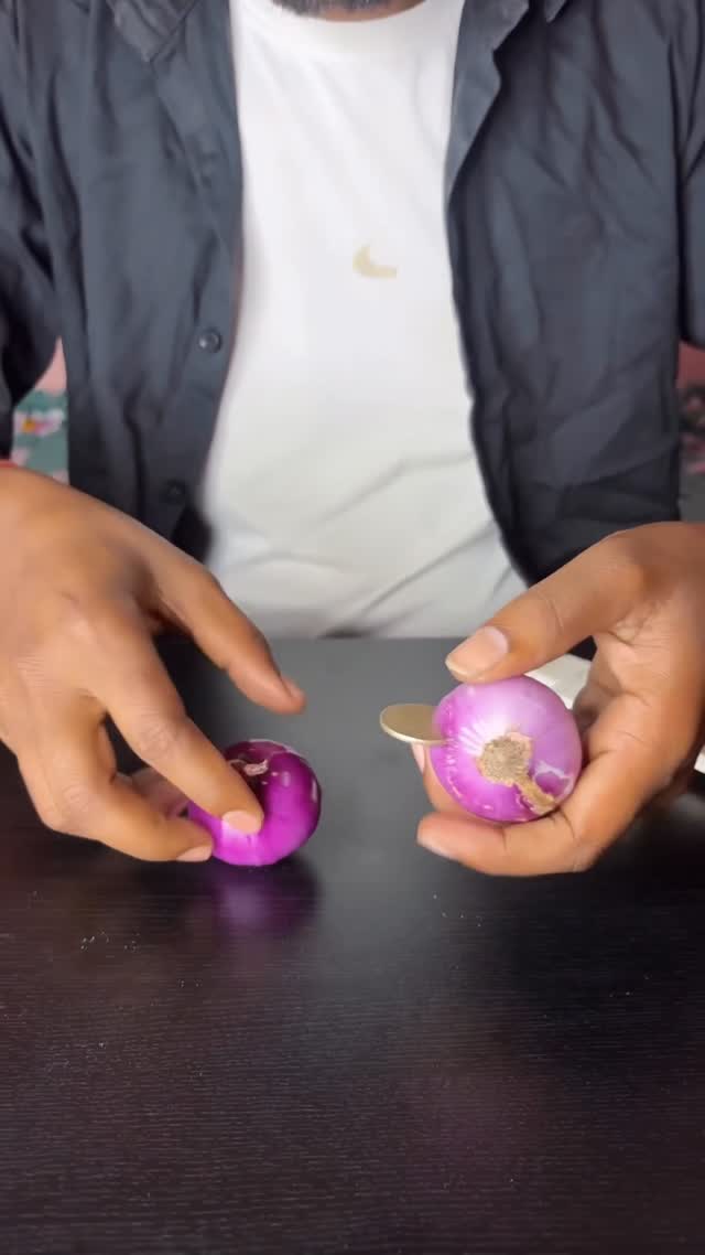Phone charging, using onion and coin experiment #reels #experiment #science