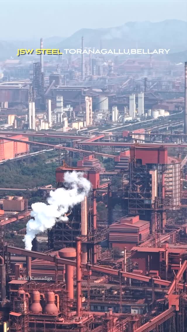 📍JSW Steel operates India’s largest single-location integrated steel plant in Toranagallu, Bellary (…