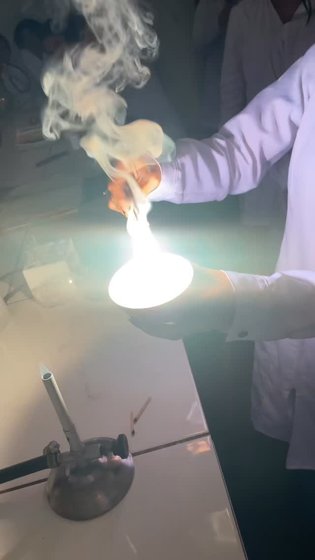 Combustão do magnésio 🤘😝 #quimica #cefet #laboratorio #técnicoemquímica