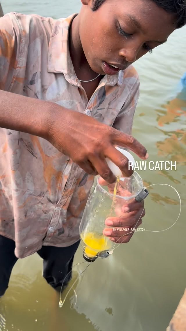 Little Ronaldiho again catching mullet with spicy eggs