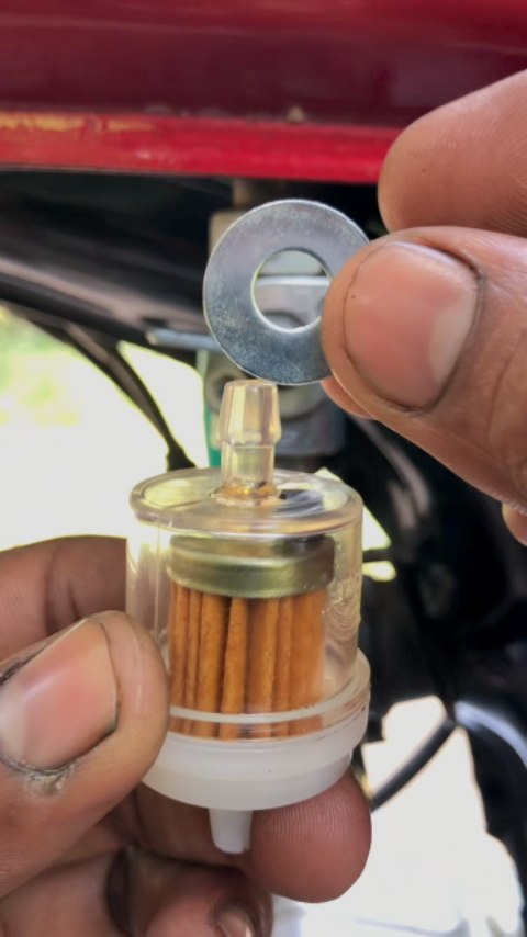 Fuel Filter 😯 #shorts #bikerepair #bikeaccessories #modified #gadgets