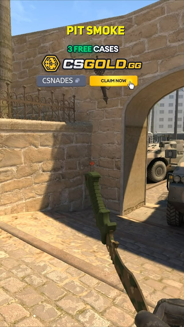Pit Smoke From Spawn On Mirage CS2 #cs #cs2 #counterstrike