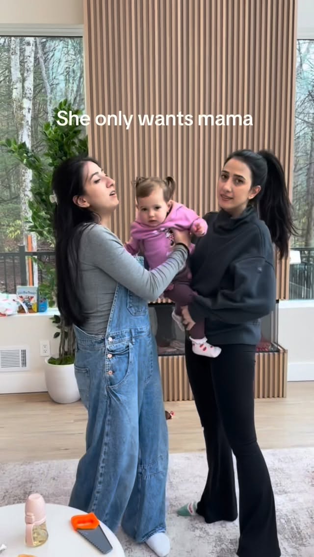 finally got to hold my niece… 😅 @meltemmm @sinem_and_meltem