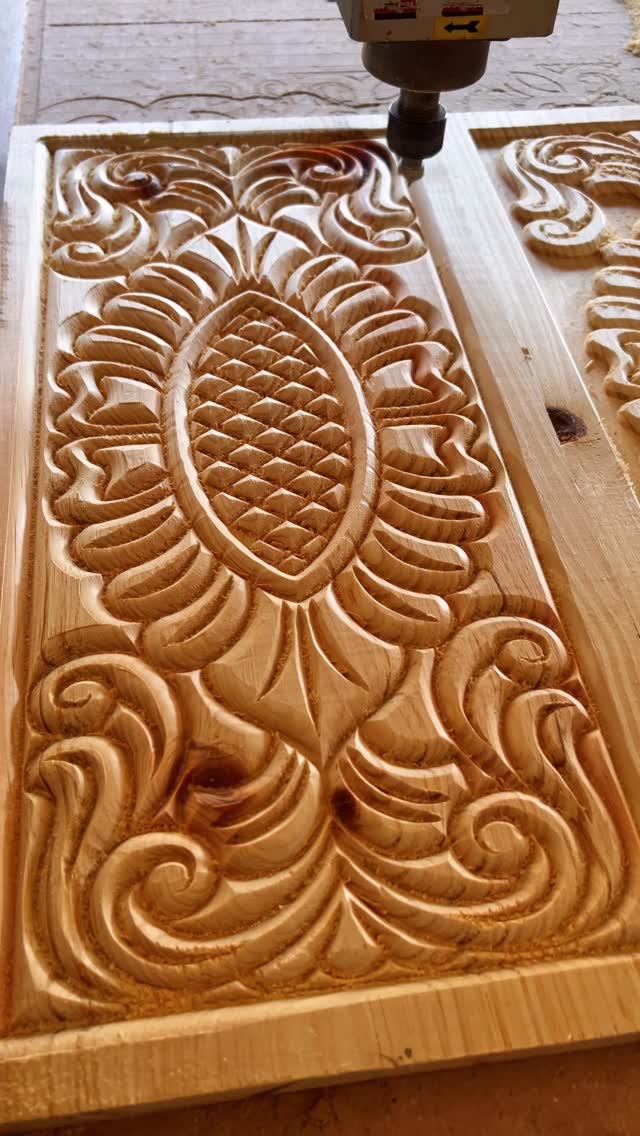 2.5D CNC ASMR 😍 Smooth Cuts You Can’t Stop Watching #CNC #ASMR #Satisfying #CNCRouter #WoodCarving