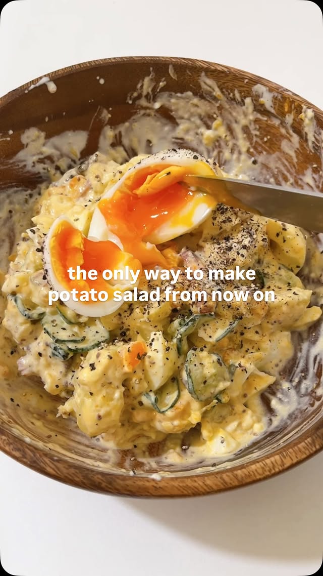 THE BEST Potato Salad😫😫😋😋 this is honestly the best way to make potato salad🌱🌱 This is a bit of Japa…