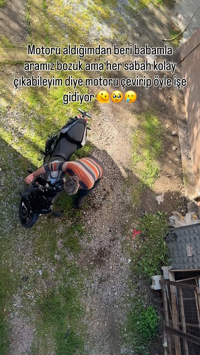 Canım babacım 🥹🫶🏼 Babam çocuğuna ben çocukluğumda kendime verdiğim söze kıyamıyorum 🥲 #motorcycleart…