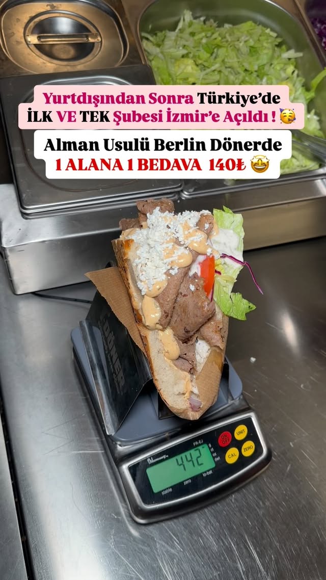 Yurtdışından sonra Türkiye’de ilk ve tek şubesi İzmir Üçyol’a açılan @tdonerofficial ✨ #reklam 🥙 Alm…