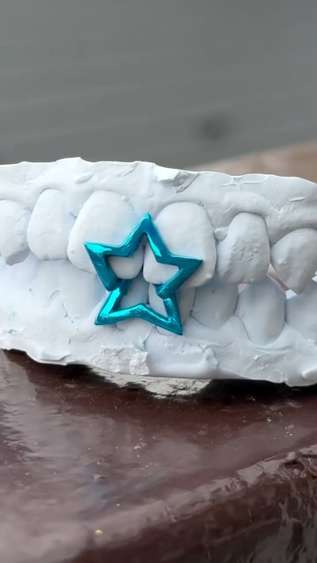 Star Grillz🌟🩵 ⁡ #grillz #customgrillz #그릴즈 #art