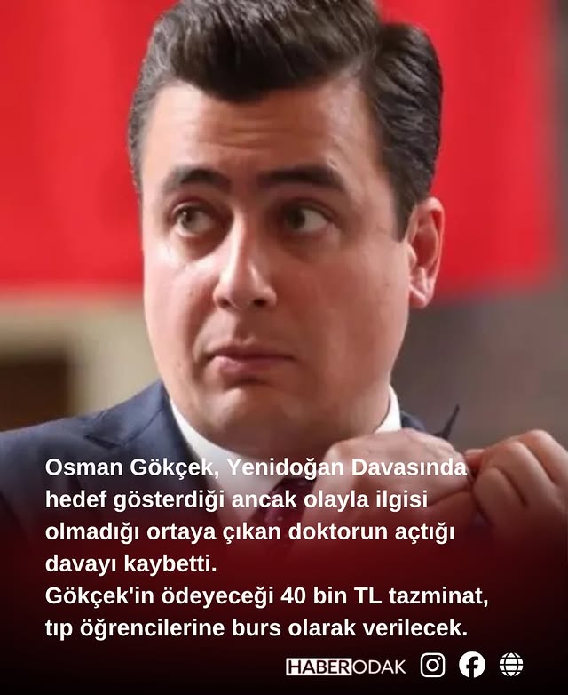 Osman Gökçek, Yenidoğan Davasında hedef gösterdiği ancak olayla ilgisi olmadığı ortaya çıkan doktoru…