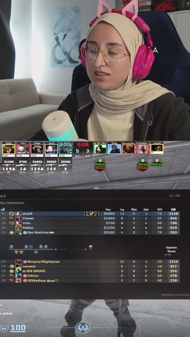 Dünyanın en kötü round alışı olabilir 😭 Twitch.tv/ozge . . . . . . . . . . . . . #twitchgirls #cs2 #…