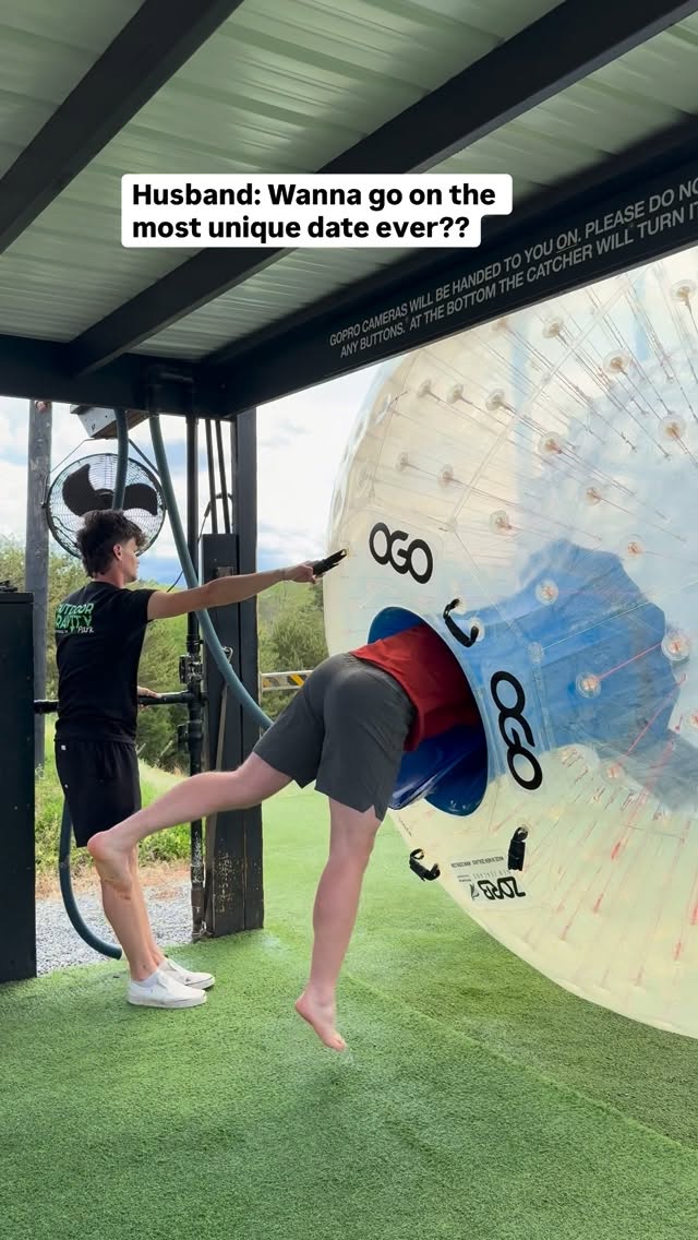 Best date ever or what?? 😏 Zorbing is one of the wildest activities I’ve ever done, and definitely a…