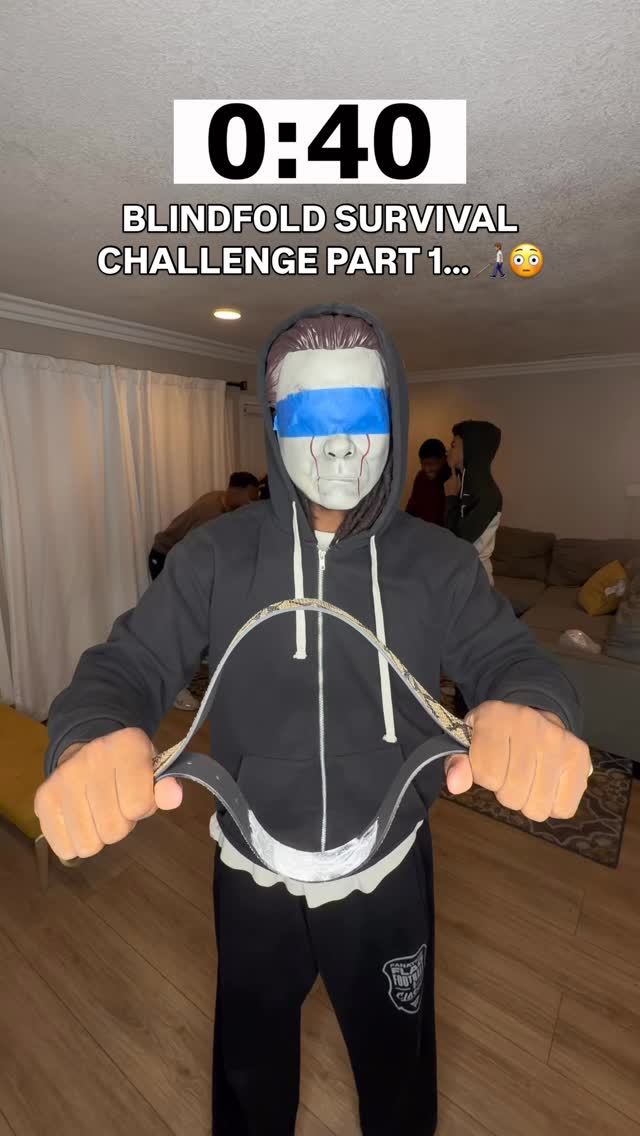 BlindFold Survival Challenge!!😱 • • • Blindfolded Man: @jpartnma Crew: @1of1_tez @norfsidephx @brayd…