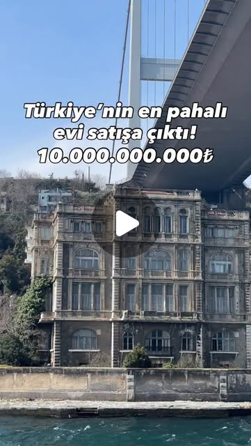 Türkiye’nin en pahalı evi Zeki Paşa Yalısı satışa çıkarıldı. Köprünün altında bulunmasıyla dikkat çe…