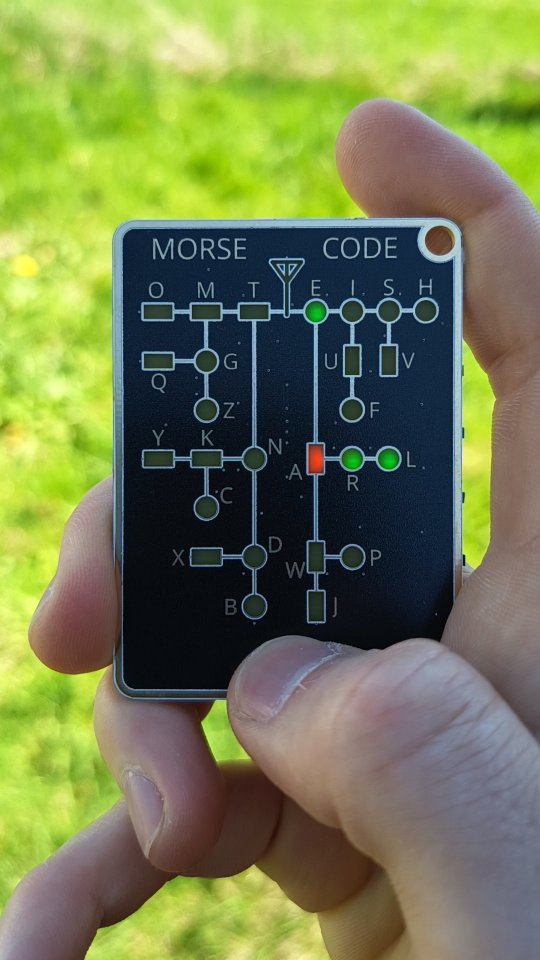 Sound on 🔊 Can you read this before it finishes 👀 What should I try next? #morsecode #gadget #techga…