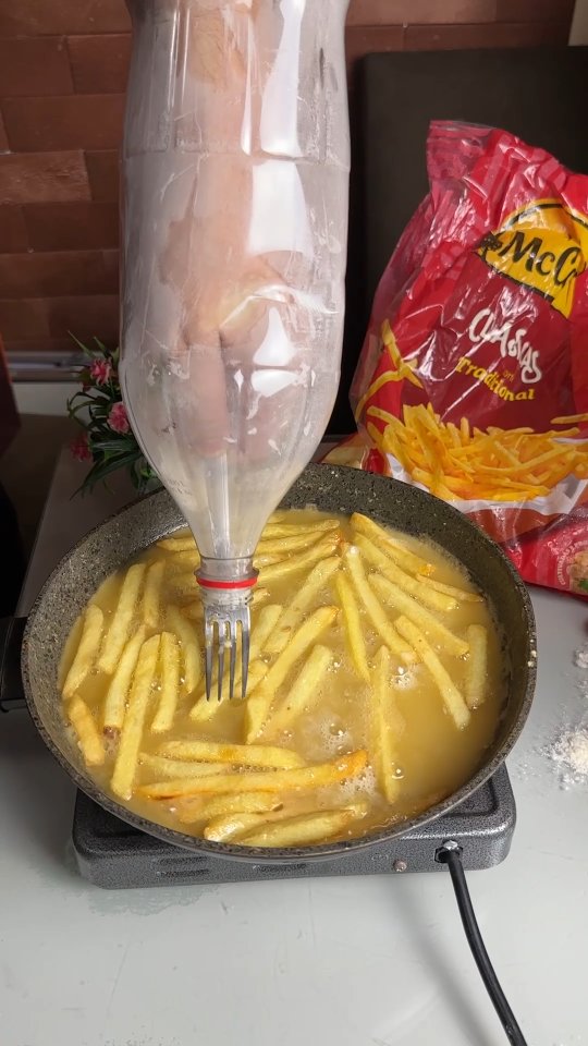 Crispy French fries in minutes