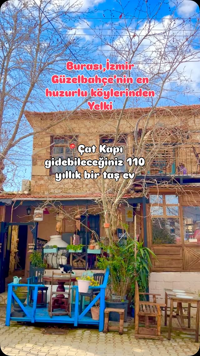 İzmir’e dair her şey için takibe almayı unutmayın🥰 🏡Burası İzmir’in Güzelbahçe ilçesi Yelki Köyü’nde…