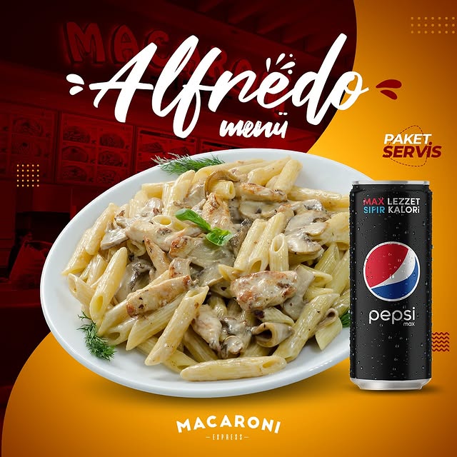 Ara tatilde en güzel hediye Macaroni Express'te Alfredo menü❤️